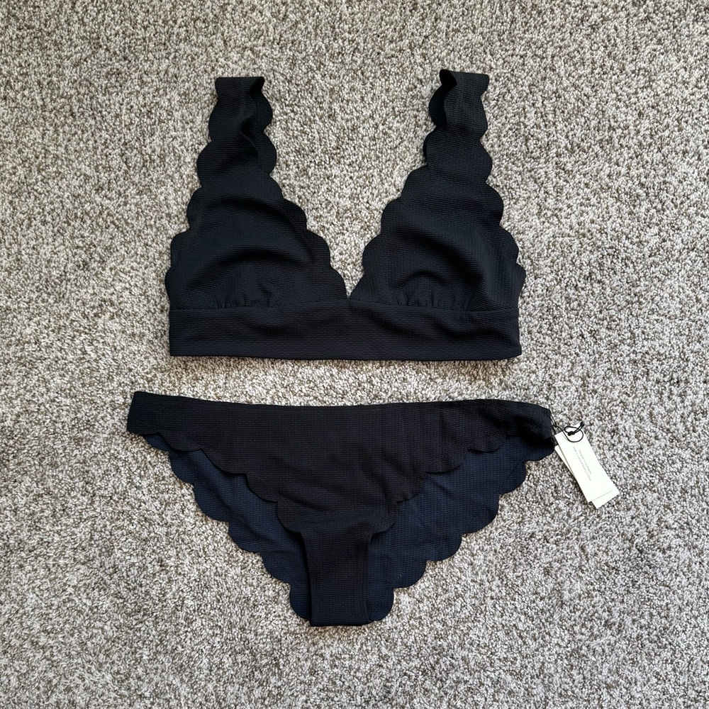 NWOT Marysia Swim Wide Santa Clara Bikini Top - Picture 9 of 9